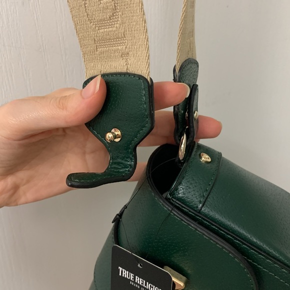 Deep Green True Religion Mini Crossbody Bag - Picture 15 of 17